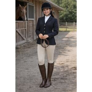 O. MSRP $155 NWB UNISA WAYLEE-J STACKED HEEL RIDING BOOTS BROWN ♡SIZE 9.5♡